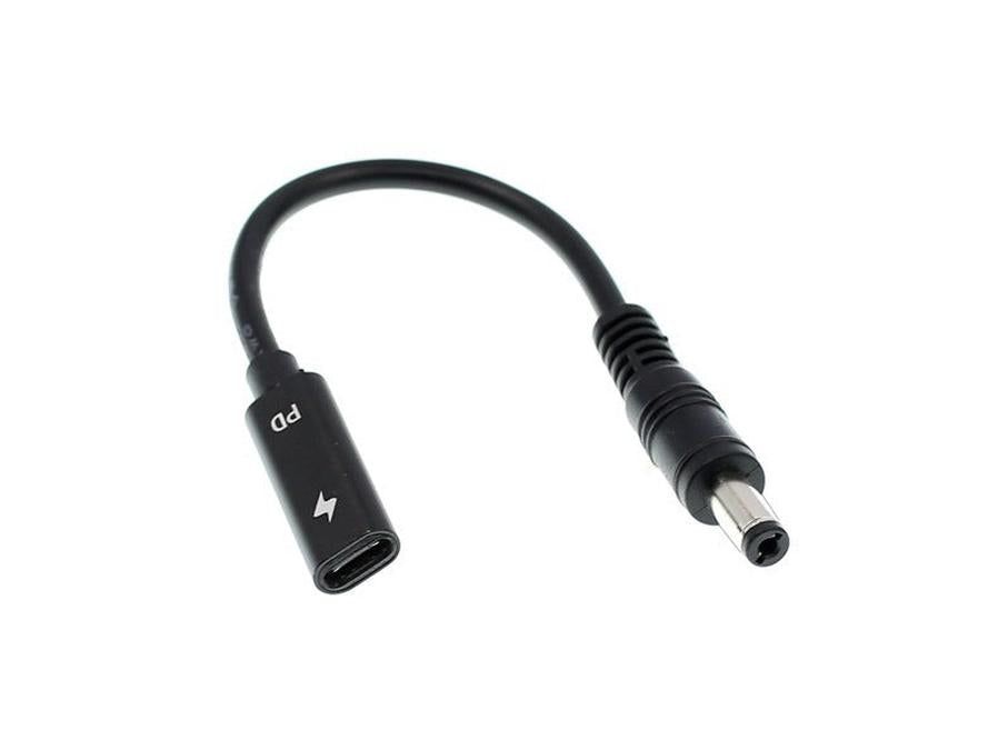 HKM-818387 15CM Type-C Female to 5.5x2.1mm DC Power Supply Cable Connector