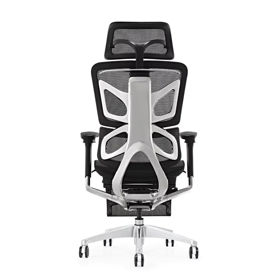 HKM-818451 Luxury Leather Executive Office Chair - Ergonomic High-Back Design for Comfort and Support
