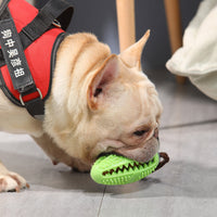 HKM-818451 New Pet Dog Food Leakage Ball Toothbrush Elastic Rubber Ball Molar Bite Resistant Pet Interactive Toy Supplies