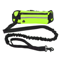 HKM-8184765 Adjustable Hands-Free Dog Leash with Shock Absorbing Bungee, Phone Pocket, and Water Bottle Holder for Large Dogs up to 180lbs