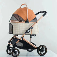 HKM-818515 Pet Folding Travel Stroller for Dogs and Pets - Lightweight Portable Pet Carrier
