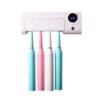 HKM-818515 Wall-Mounted Toothbrush Holder with Sterilizing Cover for Convenient Hygiene