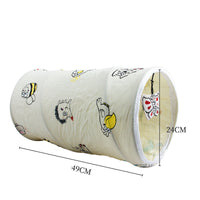 HKM-8186301 Multifunctional Cat Tent with Tunnel, Cloth and Rope Materials, Medium Size
