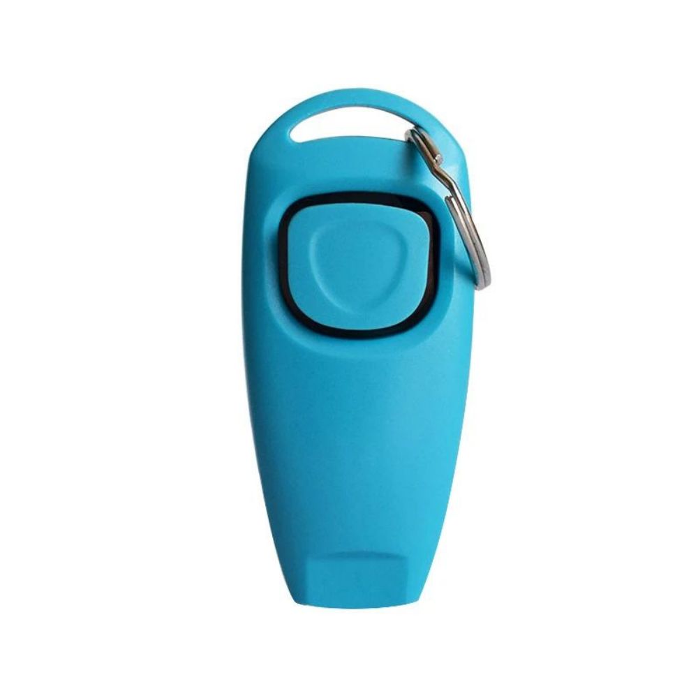 HKM-8186941 Dog Training Clicker with Whistle and Key Ring - Durable, Shock-Resistant Design for Effective Pet Training