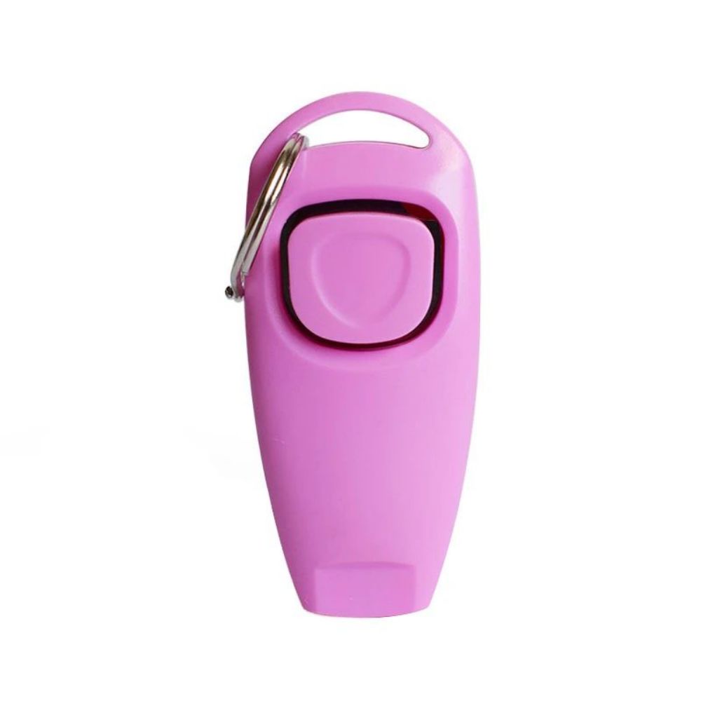 HKM-8186941 Dog Training Clicker with Whistle and Key Ring - Durable, Shock-Resistant Design for Effective Pet Training