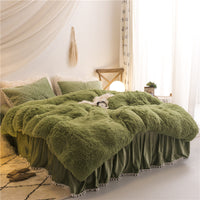 HKM-818771 Korean Mink Velvet Bedding Set - Multiple Sizes Available