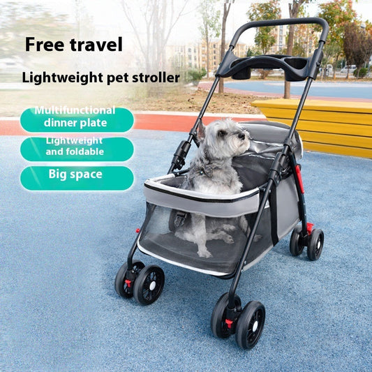 HKM-8188861 Lightweight Foldable Outdoor Trolley in Pink, Gray, Black, and Blue Options