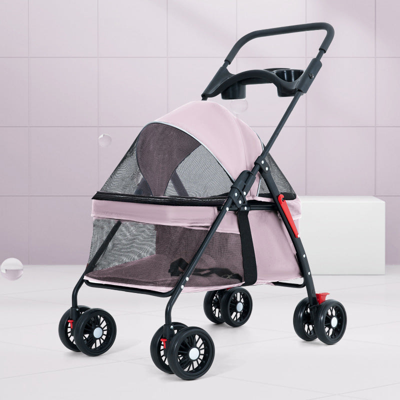 HKM-8188861 Lightweight Foldable Outdoor Trolley in Pink, Gray, Black, and Blue Options
