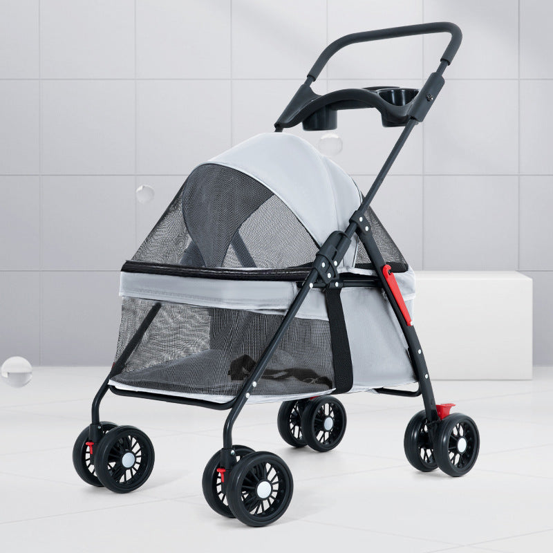 HKM-8188861 Lightweight Foldable Outdoor Trolley in Pink, Gray, Black, and Blue Options