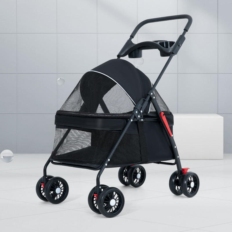 HKM-8188861 Lightweight Foldable Outdoor Trolley in Pink, Gray, Black, and Blue Options