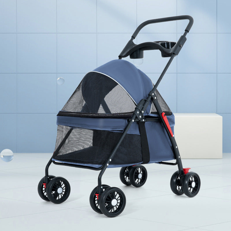 HKM-8188861 Lightweight Foldable Outdoor Trolley in Pink, Gray, Black, and Blue Options