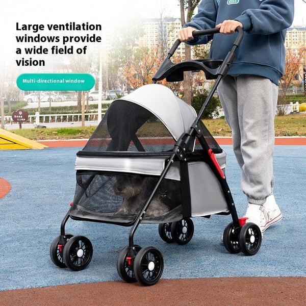 HKM-8188861 Lightweight Foldable Outdoor Trolley in Pink, Gray, Black, and Blue Options