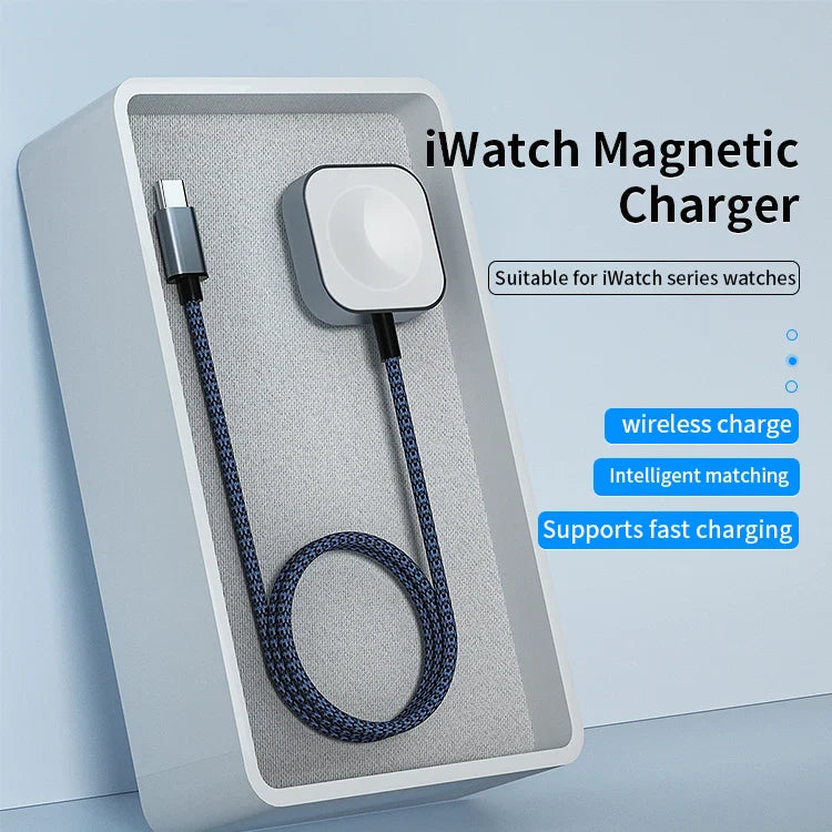 HKM-818899 1M Magnetic Charging Cable for Apple Watch Series 1-8 and Ultra