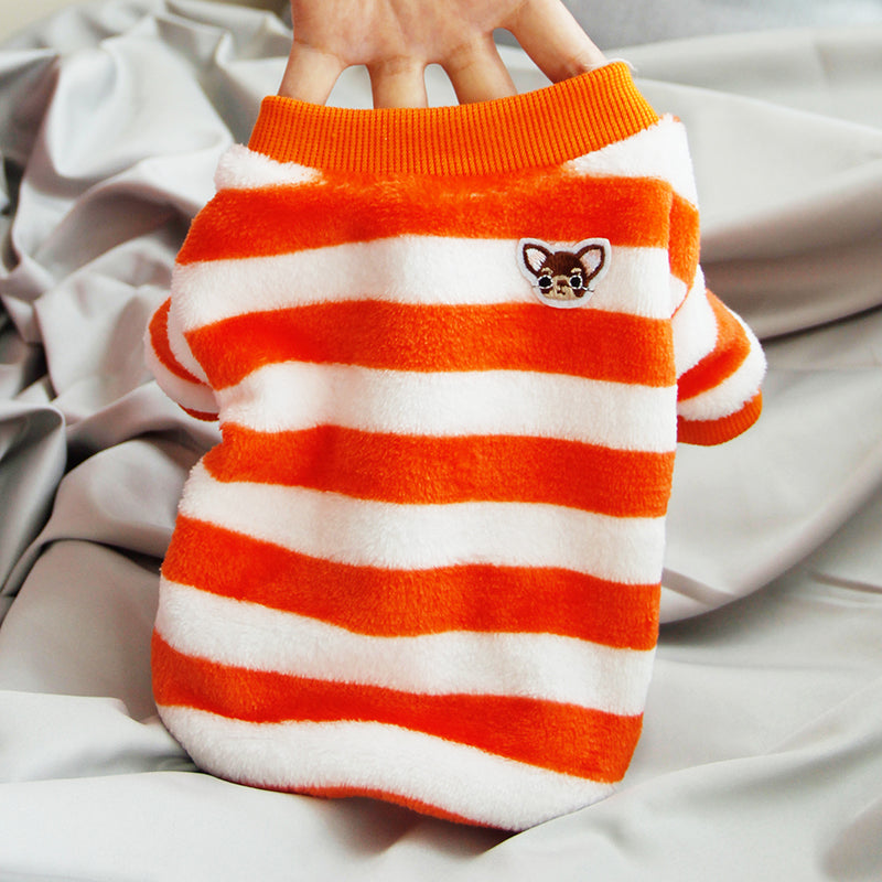 HKM-8189629 Cozy Fleece Pet Sweaters for Cats - Casual Autumn and Winter Styles