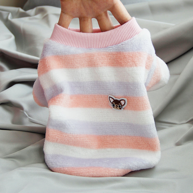 HKM-8189629 Cozy Fleece Pet Sweaters for Cats - Casual Autumn and Winter Styles
