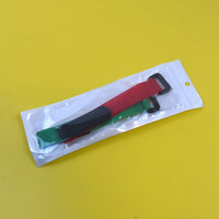 HKM-8189885 Pet Chicken Collar Set - 2-Pack Anti-Cock Ringing Neck Bands for Poultry - Christmas Colors