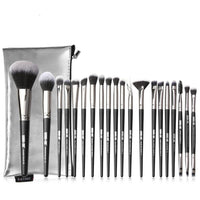 HKM-819219 20-Piece Makeup Brush Set with Brush Bag, Nylon/Plastic/PU, Compact Size 19.5*12.5*2cm