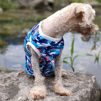 HKM-8192829 Spring and Summer Camouflage Dog Vest - Comfortable Polyester Pet Clothing, Sizes XS to 3XL
