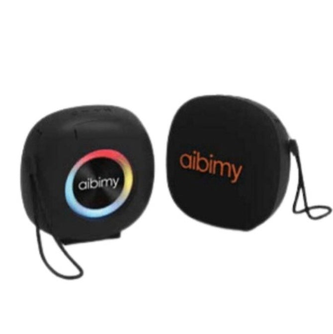 HKM-819347 Waterproof Bluetooth Speaker with RGB Light Ring and Powerful Bass