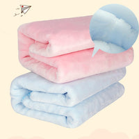 HKM-8193853 Soft and Padded Double Heavy Thermal Pet Blanket for Dogs in Blue, Pink, and Mint Green