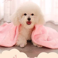 HKM-8193853 Soft and Padded Double Heavy Thermal Pet Blanket for Dogs in Blue, Pink, and Mint Green