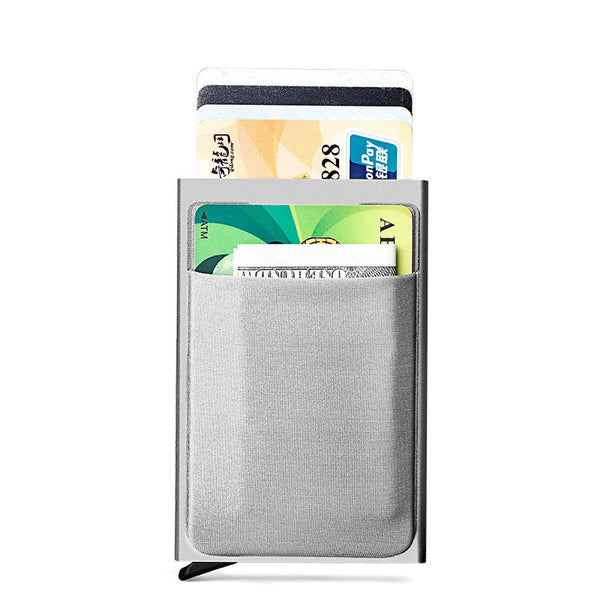 HKM-819411 Aluminum Alloy Anti-theft Automatic Pop-up Card Holder in Various Colors