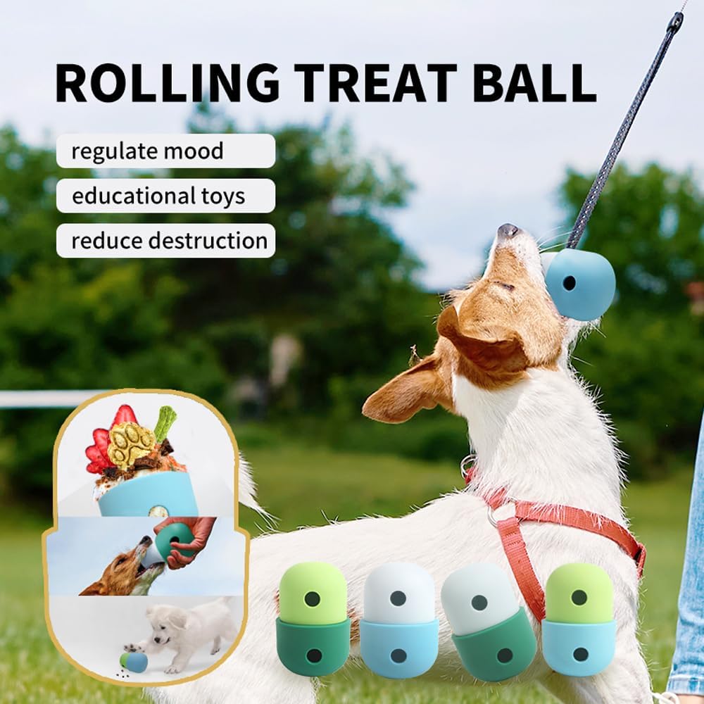 HKM-8194493 Interactive Treat Dispensing Puzzle Toy for Small to Medium Dogs – Enrichment Food Ball for Training and Slow Feeding