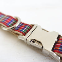 HKM-8195005 Red Plaid Ring for Dogs - Durable Polyester Material