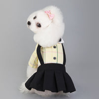 HKM-8195389 Stylish Cotton Dog Couple's School Uniform Suit for Spring and Summer