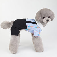 HKM-8195389 Stylish Cotton Dog Couple's School Uniform Suit for Spring and Summer