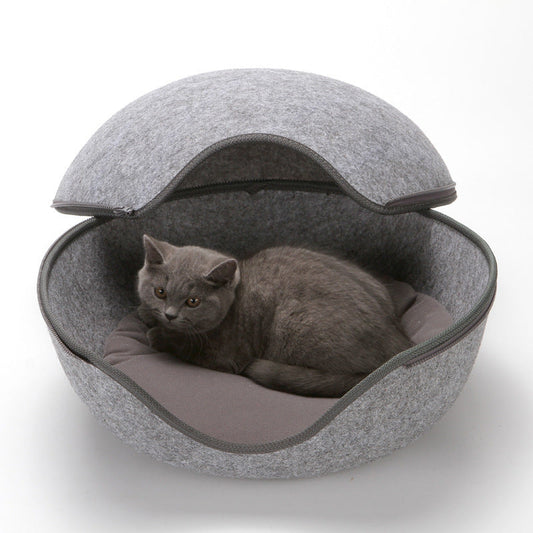 HKM-819539 Fashion And Innovation Cat Litter Egg-shaped Warm Pet Litter Personality Cute Dog Kennel