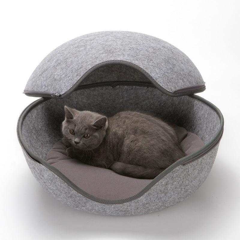 HKM-819539 Fashion And Innovation Cat Litter Egg-shaped Warm Pet Litter Personality Cute Dog Kennel