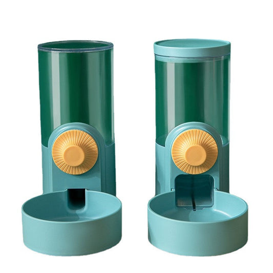 HKM-8196669 Cat Automatic Hanging Cage Water Fountain and Feeder Set in Multiple Colors