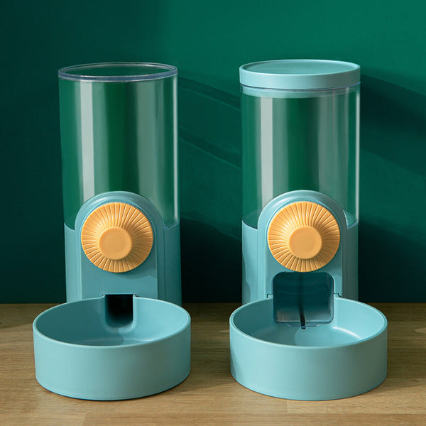 HKM-8196669 Cat Automatic Hanging Cage Water Fountain and Feeder Set in Multiple Colors