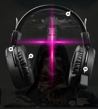 HKM-819667 Heavy Bass Gaming Headset with Built-In Microphone