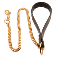 HKM-8196797 Durable Stainless Steel Traction Rope for Pets - Available in Sizes S and L