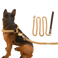HKM-8196797 Durable Stainless Steel Traction Rope for Pets - Available in Sizes S and L