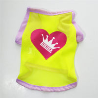 HKM-8197181 Casual Cotton Pet Vest T-Shirt Apparel for Small Dogs and Cats in Multiple Colors