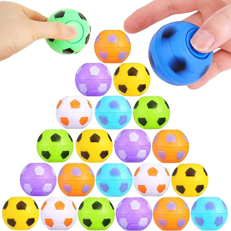 HKM-819795 Custom Plastic Mini Fidget Sensory Spinners - Soccer Football Ball Toys for All Ages