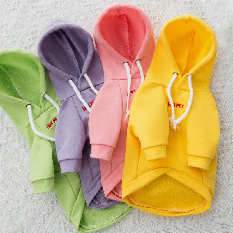 HKM-8198077 Cozy Polyester Dog Clothes for Small Puppies in Vibrant Colors