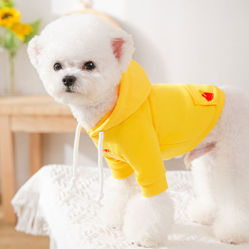 HKM-8198077 Cozy Polyester Dog Clothes for Small Puppies in Vibrant Colors