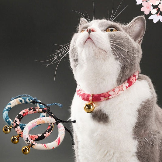 HKM-819859 Cat and Dog Collar Bell Ornaments - Size XS to L for Kittens, Puppies, and Small Dogs