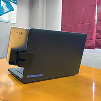 HKM-819859 Multi-Screen Display Stand with Side Screen Clip and Mobile Phone Holder - Adjustable Plastic Design