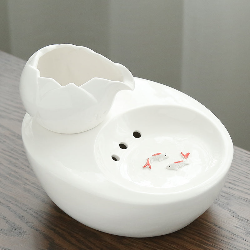 HKM-8198845 Exquisite Flowing Water Fountain for Cats - Natural Drinking Water Artifact