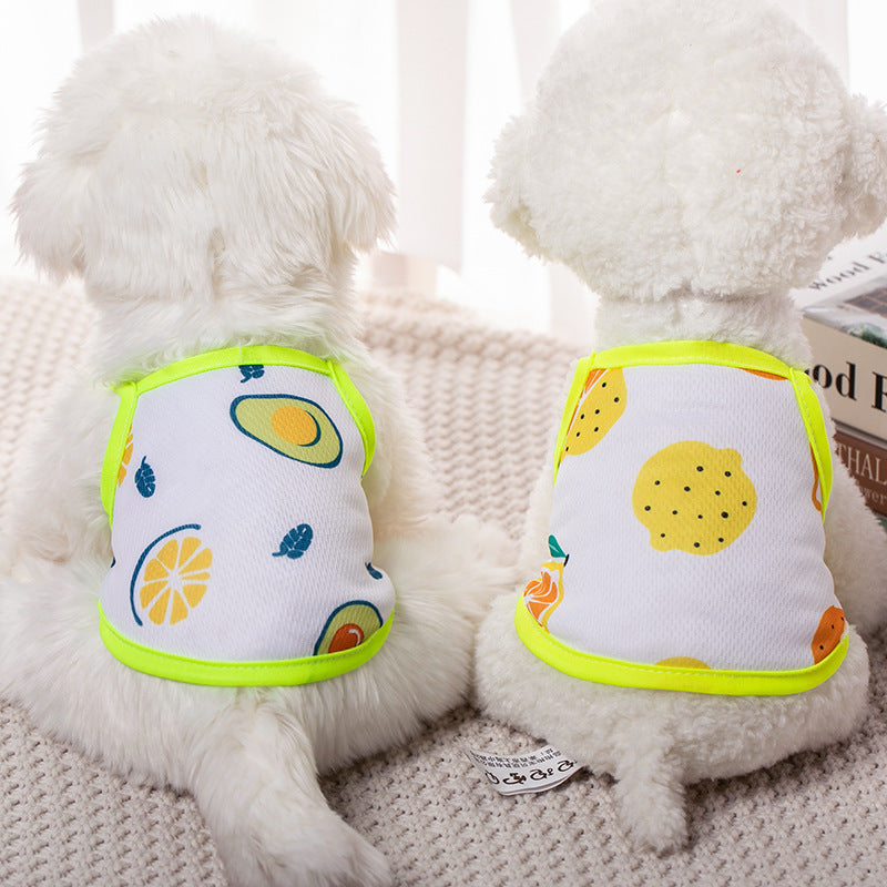 HKM-8199357 Summer Lightweight Vest for Small Dogs and Cats in Fun Fruit Designs