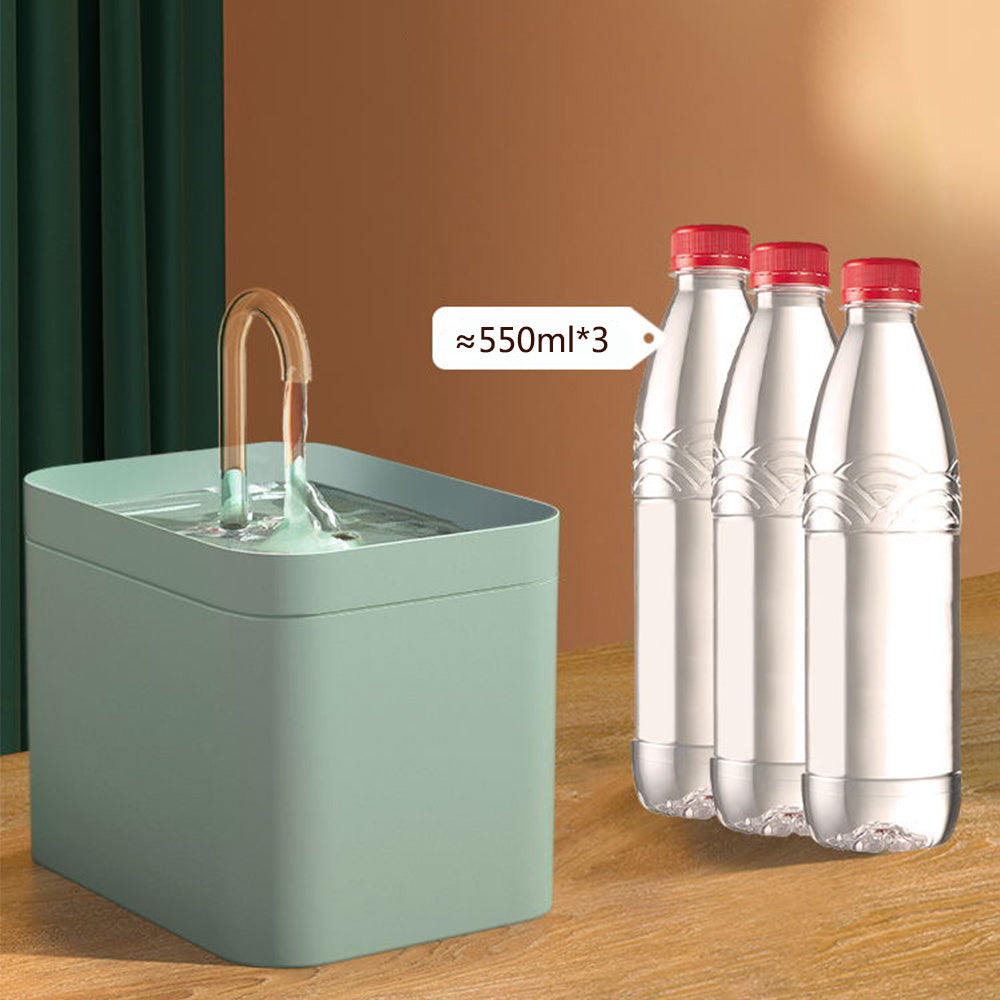 HKM-8200253 Automatic Cat Water Fountain with 1.5L Capacity and Adjustable Flow Modes for Healthy Hydration