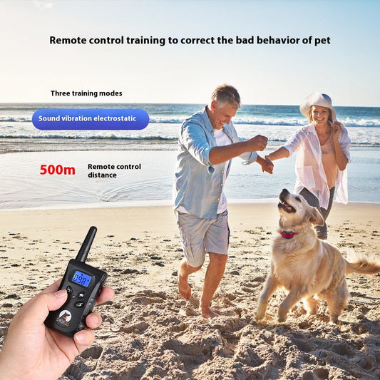 HKM-8200765 Remote Control Dog Trainer with USB Charging and 500M Range