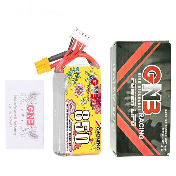 HKM-820179 High Energy 850mAh 4S 15.2V 120C LiPo Battery with XT30 Connector for Model Airplanes