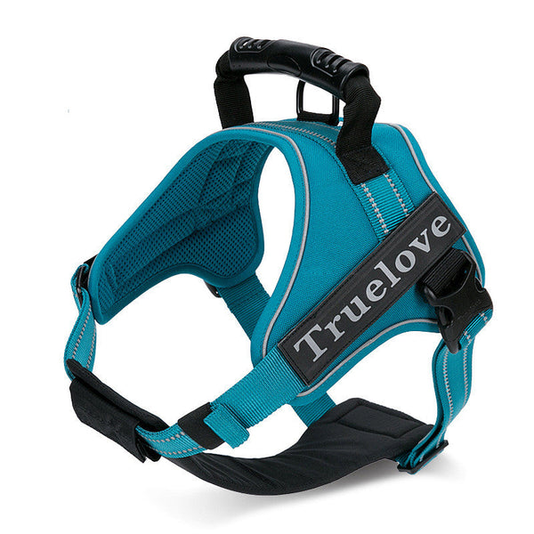 HKM-8202045 Medium-Sized Dog Chest Harness Vest with Walking Leash - Multiple Colors Available
