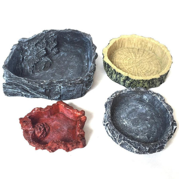 HKM-820307 Pet-Sized Food Feeder and Snack Bowls Set in Various Colors and Sizes